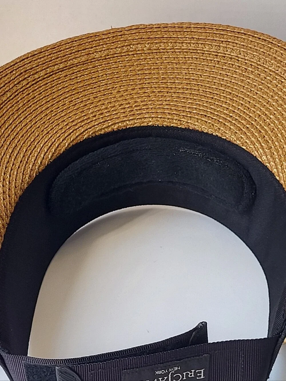 Eric Javits Champ Visor Squishee Straw Sun Visor Hat UPF 50+ Adjustable OS - Picture 8 of 13